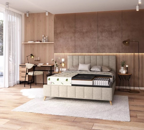 Materac kieszeniowy przeciwodleżynowy H3 H4 MORK 160x200x25 ALOE VERA