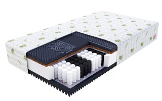 Materac kieszeniowy przeciwodleżynowy H3 H4 MORK 180x200x25 ALOE VERA