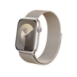 Crong Milano Steel - Pasek ze stali nierdzewnej do Apple Watch 42/44/45/49 mm (szampański)