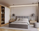 Łóżko tapicerowane COLORADO- PARIS (RÓŻNE KOLORY) 90x200