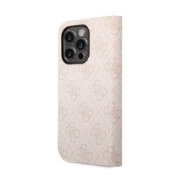 Guess 4G Metal Camera Outline Booktype Case - Etui iPhone 14 Pro Max (rózowy)