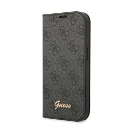 Guess 4G Metal Camera Outline Booktype Case - Etui iPhone 14 (czarny)