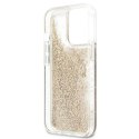 Guess Liquid Glitter 4G Big Logo - Etui iPhone 13 Pro Max (złoty)