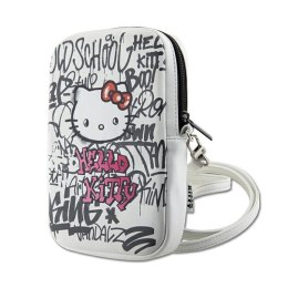 Hello Kitty Graffiti Kitty Head - Torebka crossbody na telefon (biały)