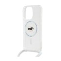 Karl Lagerfeld Crossbody IML Karl Head MagSafe - Etui iPhone 15 Pro Max (przezroczysty)