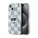 Karl Lagerfeld IML Choupette Head & Monogram - Etui iPhone 15 / 14 / 13 (przezroczysty)