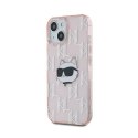 Karl Lagerfeld IML Choupette Head & Monogram - Etui iPhone 15 / 14 / 13 (różowy)