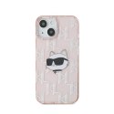 Karl Lagerfeld IML Choupette Head & Monogram - Etui iPhone 15 / 14 / 13 (różowy)