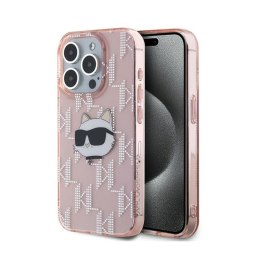 Karl Lagerfeld IML Choupette Head & Monogram - Etui iPhone 15 Pro Max (różowy)