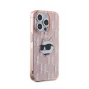 Karl Lagerfeld IML Choupette Head & Monogram - Etui iPhone 15 Pro Max (różowy)