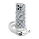 Karl Lagerfeld IML Crossbody Monogram Karl & Choupette Head MagSafe - Etui iPhone 15 Pro Max (przezroczysty)