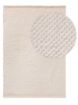 Dywan KIAH kremowy styl minimalistyczny 160x230 Benuta - RUG/BENUT/KIAH/CREAM/160x230