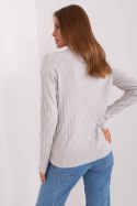 Sweter Damski Model AT-SW-2326.37X Light Grey - AT AT