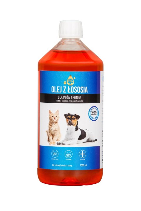 LAB-V Olej z Łososia dla psa i kota 1000ml