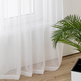 Firana KRESZ kolor biały styl klasyczny flex flex 5,5 cm z podwójną zakładką woal gnieciony 280x140 homede - SCURT/HOM/KRESZ/FLE