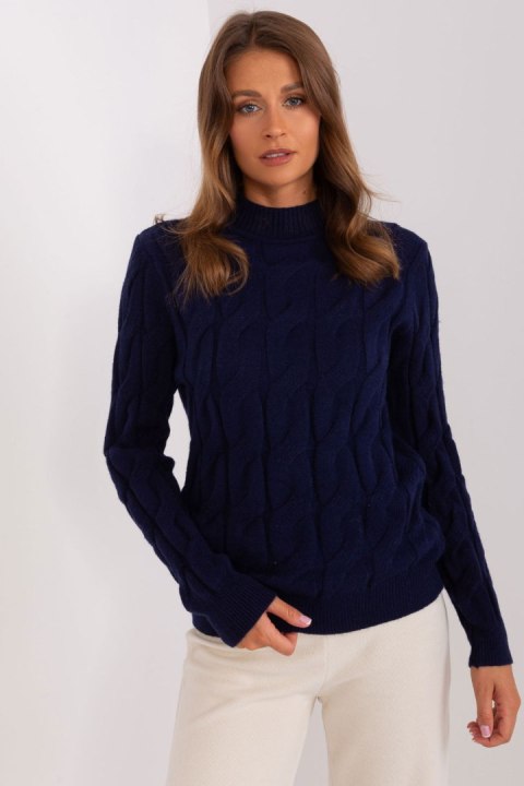 Sweter Damski Model AT-SW-2235.00P Navy - AT AT