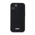 DKNY 3D Rubber Repeat Pattern - Etui iPhone 15 / 14 / 13 (czarny)