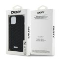 DKNY 3D Rubber Repeat Pattern - Etui iPhone 15 / 14 / 13 (czarny)