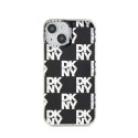 DKNY IML Checkered Mono Pattern - Etui do iPhone 15 / 14 / 13 (czarny)