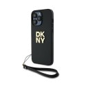 DKNY Wrist Strap Stock Logo - Etui iPhone 14 Pro (czarny)