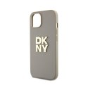 DKNY Wrist Strap Stock Logo - Etui iPhone 15 / 14 / 13 (beżowy)