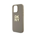 DKNY Wrist Strap Stock Logo - Etui iPhone 15 Pro (beżowy)