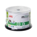 JVC CD-R 700MB 52X INKJET WHITE PRINTABLE WATERPROOF PHOTO GLOSSY CAKE*50 701715JCK0020