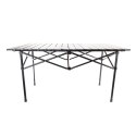 PLATINET CAMPING TABLE FOLDING, ROLLABLE TOP, 93X54X50 CM, WOODEN COLOR, BLACK LEGS [45963]