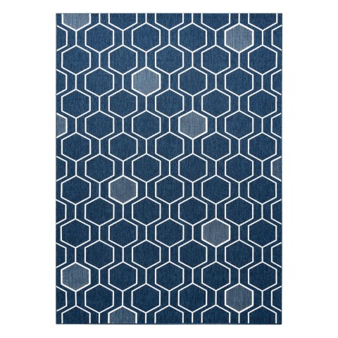 Dywan WINK HEXAGON kolor niebieski 160x230 Hakano - RUG/LU/WINK/HEXAGON/BLUE/160x230