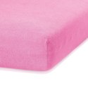 Prześcieradło RUBY kolor różowy styl klasyczny materiał frotte 220-240x220 AmeliaHome - FITTEDFRO/AH/RUBY/PINK21/220-240x220+30