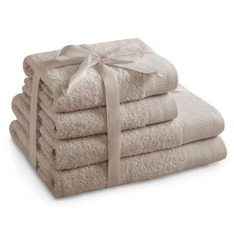 Ręcznik AMARI - AMELIAHOME kolor beżowy styl klasyczny 2*70x140+2*50x100 AmeliaHome - TOWEL/AH/AMARI/BEI/SET2*70x140+2*50x100