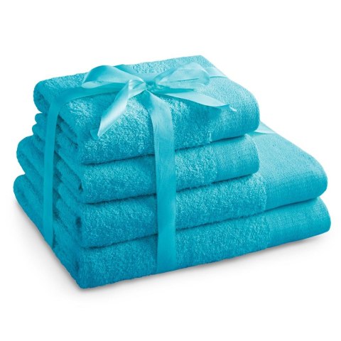 Ręcznik AMARI - AMELIAHOME kolor turkusowy styl klasyczny 2*70x140+2*50x100 AmeliaHome - TOWEL/AH/AMARI/TUR/SET2*70x140+2*50x100
