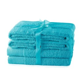 Ręcznik AMARI - AMELIAHOME kolor turkusowy styl klasyczny 2*70x140+4*50x100 AmeliaHome - TOWEL/AH/AMARI/TUR/SET2*70x140+4*50x100