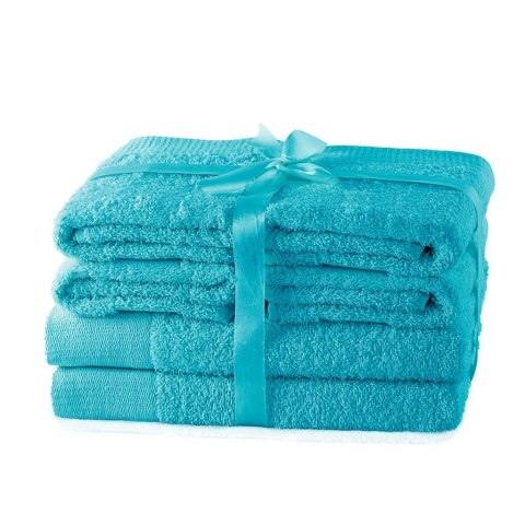 Ręcznik AMARI - AMELIAHOME kolor turkusowy styl klasyczny 2*70x140+4*50x100 AmeliaHome - TOWEL/AH/AMARI/TUR/SET2*70x140+4*50x100