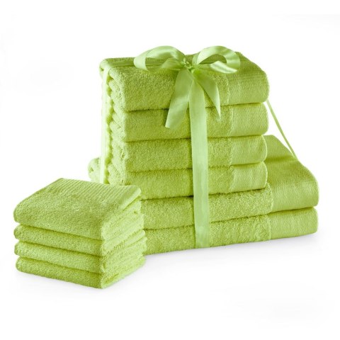 Ręcznik AMARI - AMELIAHOME kolor zielony styl klasyczny 2*70x140+4*50x100+4*30x50 AmeliaHome - TOWEL/AH/AMARI/CEL/SET2*70x140+4*