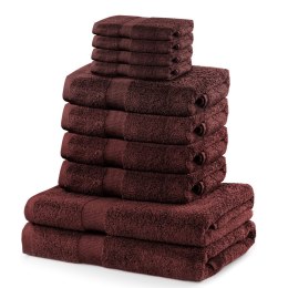 Ręcznik MARINA kolor brązowy styl klasyczny materiał bawełna 2*70x140+4*50x100+4*30x50 DecoKing - TOWEL/MARINA/BRO/SET2*70x140+4