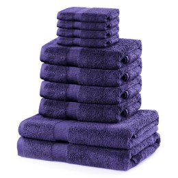 Ręcznik MARINA kolor fioletowy styl klasyczny materiał bawełna 2*70x140+4*50x100+4*30x50 DecoKing - TOWEL/MARINA/PUR/SET2*70x140