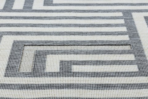Dywan WINK MAZE kolor kremowy 140x200 Hakano - RUG/LU/WINK/MAZE/CREAM+GREY/140x200