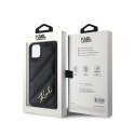 Karl Lagerfeld Diagonal Quilted Script - Etui iPhone 11 (czarny)