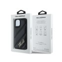 Karl Lagerfeld Diagonal Quilted Script - Etui iPhone 13 (czarny)