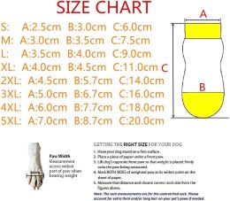 AKOPAWON Antyposlizgowe skarpetki dla psów, 4 sztuki, kolor szary, rozmiar XXL psa psów 10-14kg