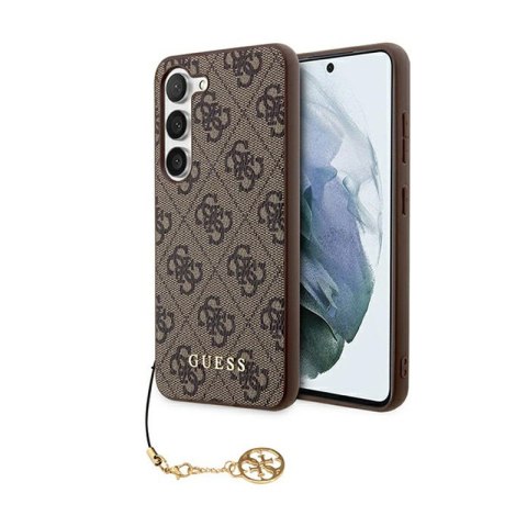 Guess 4G Charms Collection - Etui Samsung Galaxy A55 5G (brązowy)