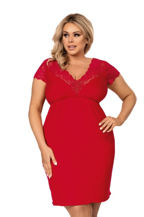 Koszulka nocna Koszula Nocna Model Tess plus Red - Donna Donna