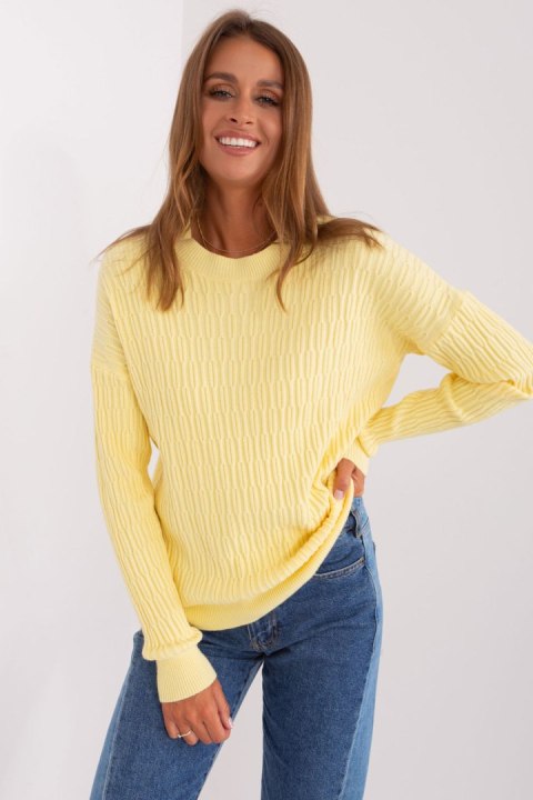 Sweter Damski Model AT-SW-2338.14P Light Yellow - AT AT