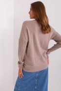 Sweter Damski Model AT-SW-2338.14P Dark Beige - AT AT