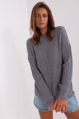 Sweter Damski Model AT-SW-2338.14P Dark Grey - AT AT