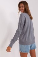 Sweter Damski Model AT-SW-2338.14P Dark Grey - AT AT