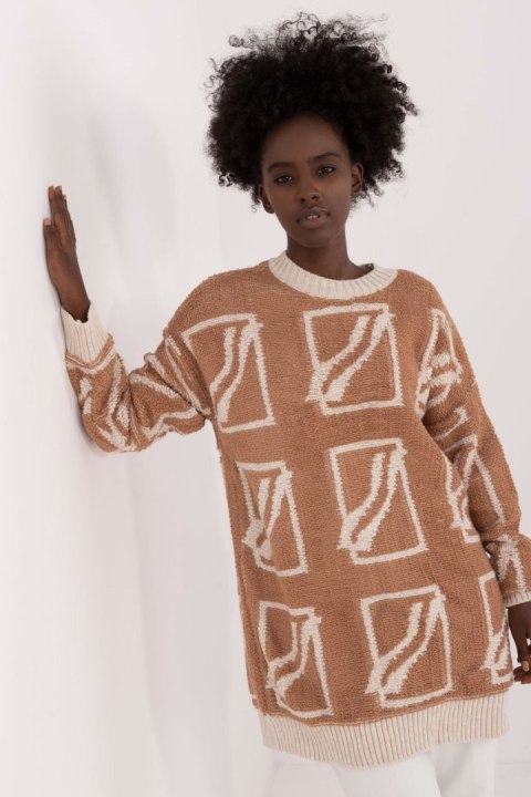 Sweter Damski Model BA-SW-0277.02 Camel - Badu Badu