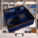 BLUE niebieski organizer do szuflady 11 przegród 30,5x30,5x10cm Kamai Ordinett