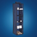 BLUE niebieski wiszący organizer do szafy 5 przegród 30X30X120cm Kamai Ordinett